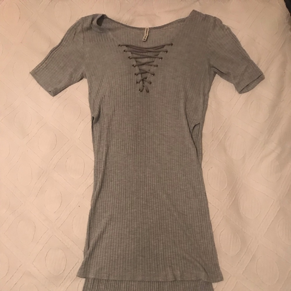 Gray top from Emma & Sam